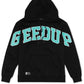 GEEDUP Team Logo Hoodie 'Black/Teal'