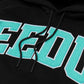 GEEDUP Team Logo Hoodie 'Black/Teal'